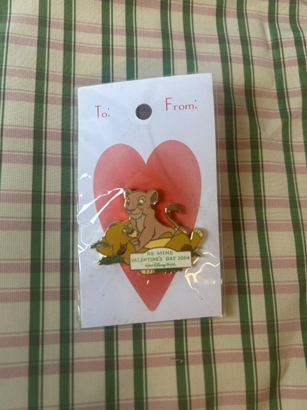 DISNEY Pin WDW SWEETHEART COLLECTION SIMBA AND NALA VALENTINE'S 2004 LE 1500 - Picture 1 of 7